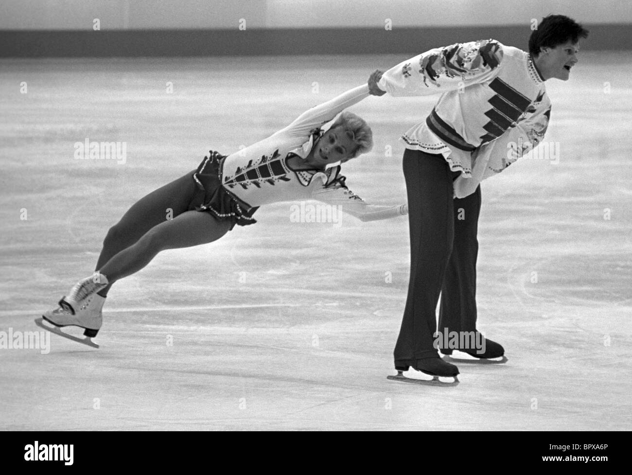 Figure Skating Black and White Stock Photos & Images Alamy