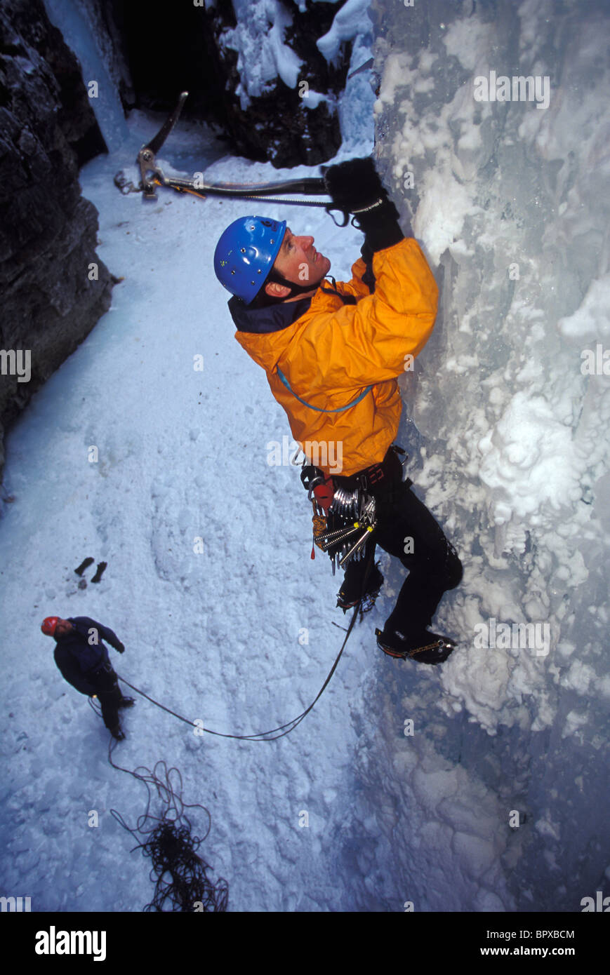 Canada banff ice climbing hi-res stock photography and images - Alamy