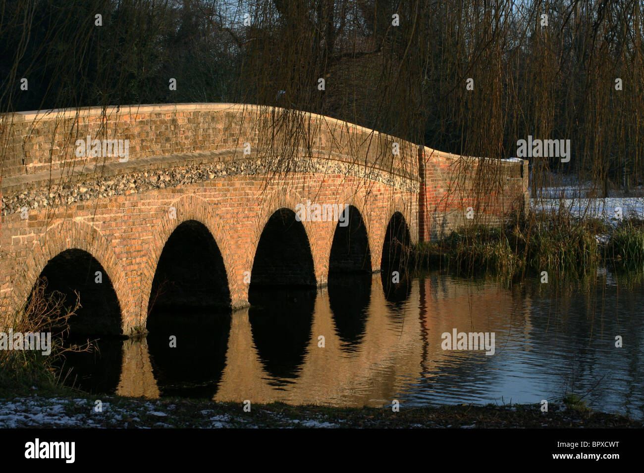 Bridge of reflection Stock Photo