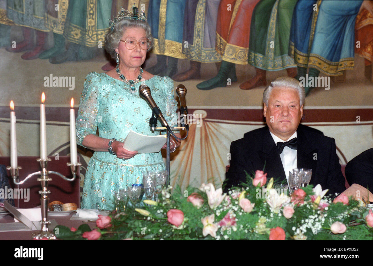 Elizabeth Ii Visit To Moscow High Resolution Stock Photography and