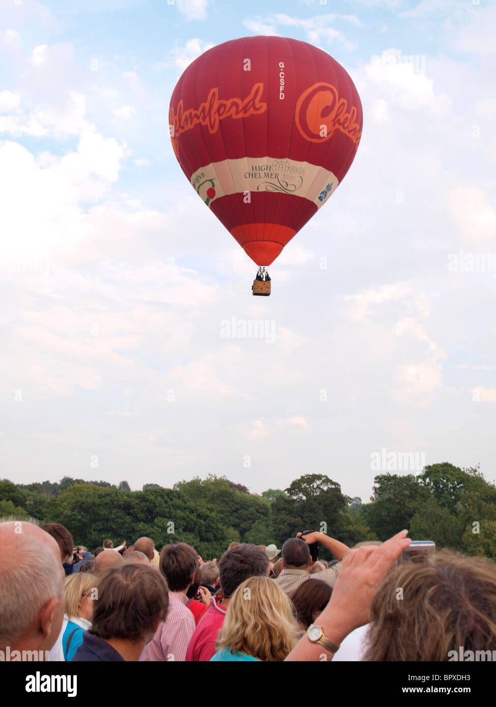 Hot air balloon rising above hi-res stock photography and images - Alamy