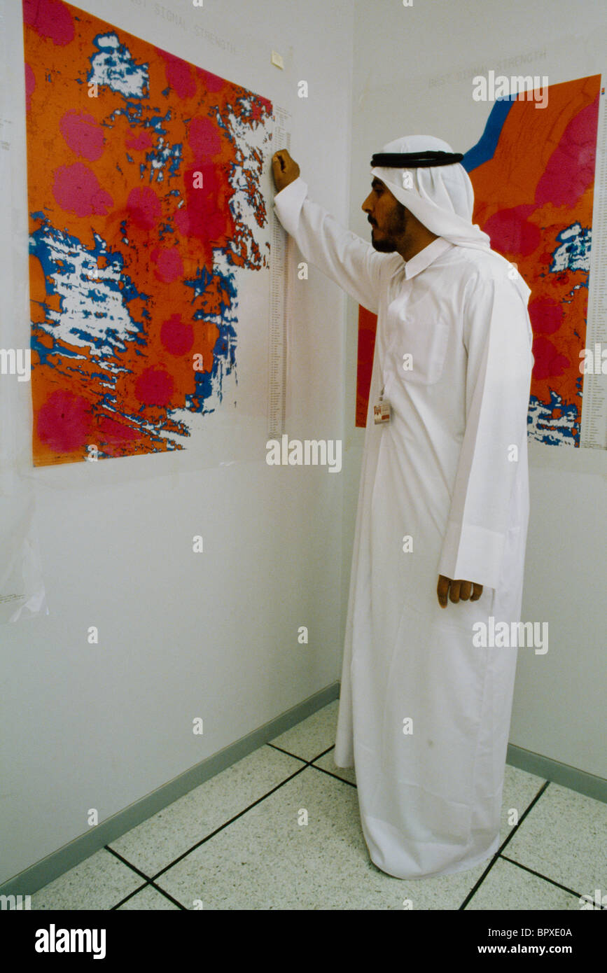 Dubai UAE Maps Of System Etisilat Digital Telephone Exchange Us System Stock Photo Alamy