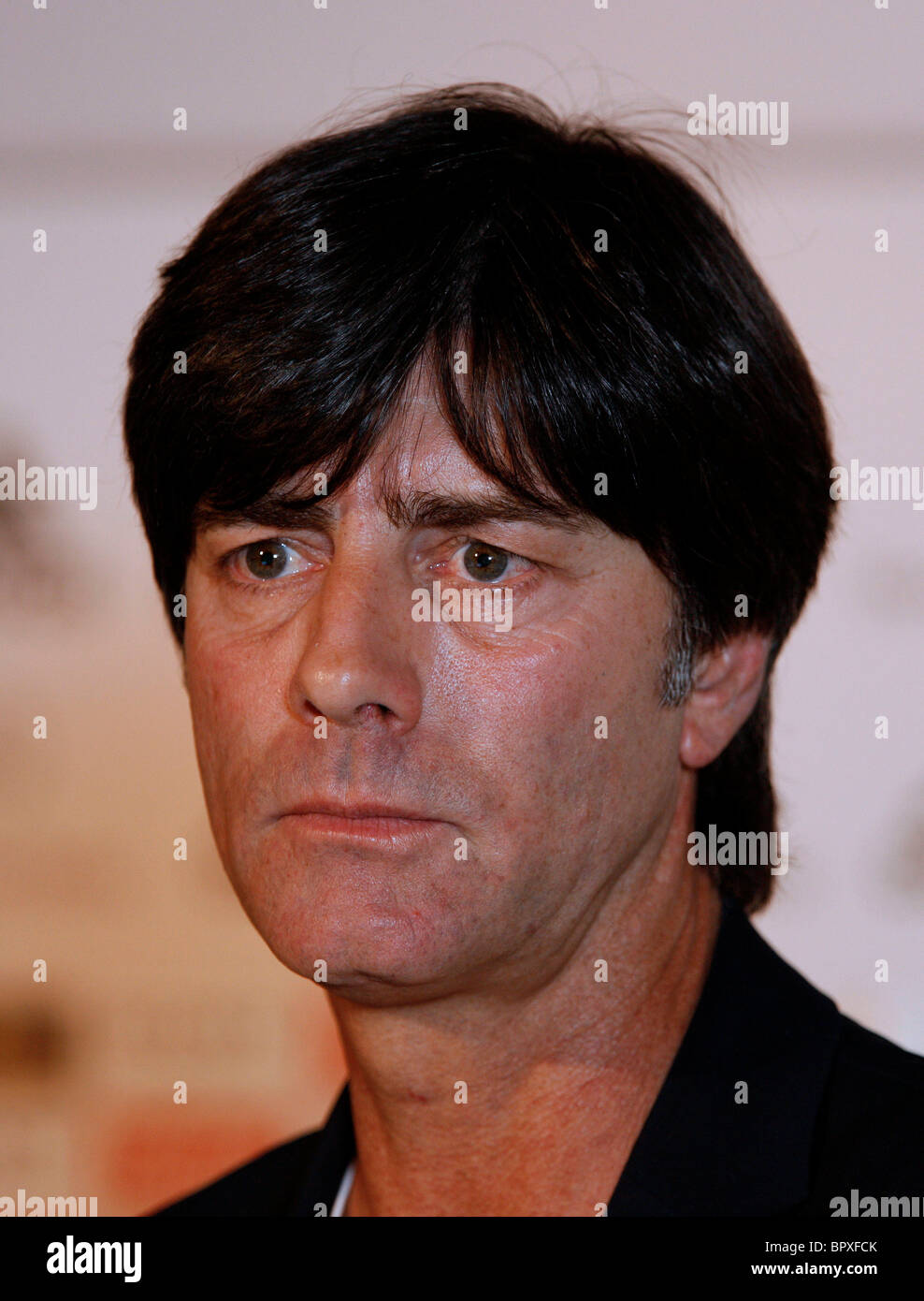 The coach of the german nationalfootball team Joachim Loew during a press conference Stock Photo