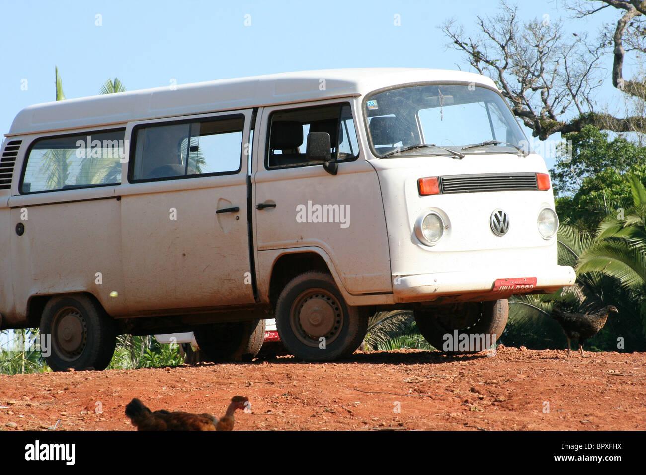 Brazilian four wheel drive VW van, Amazonas Stock Photo