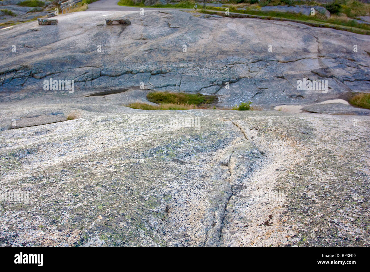 Rocky coastline at Verdens Ende, Tjome, Norway. Stock Photo