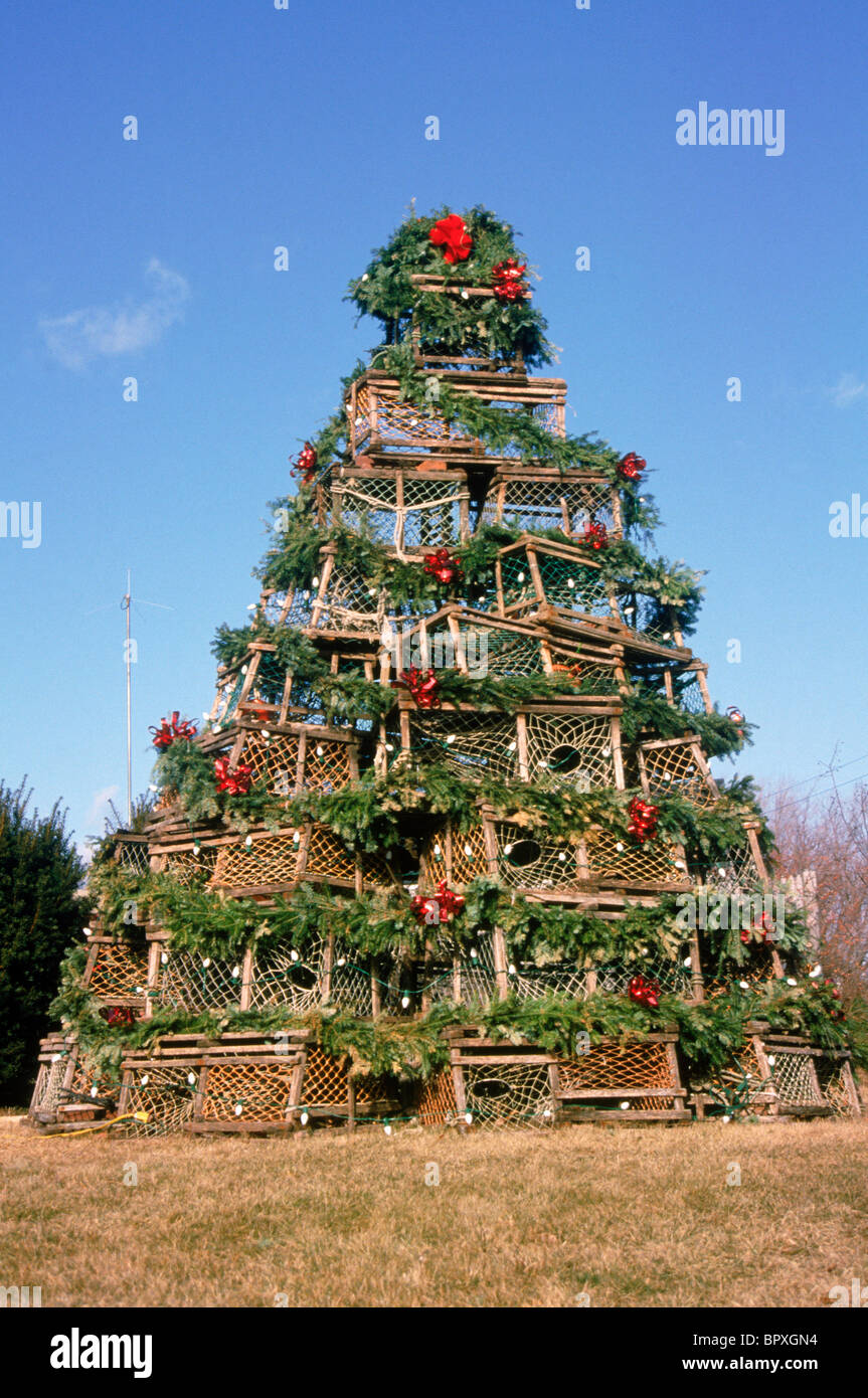 lobster trap tree Stock Photo Alamy