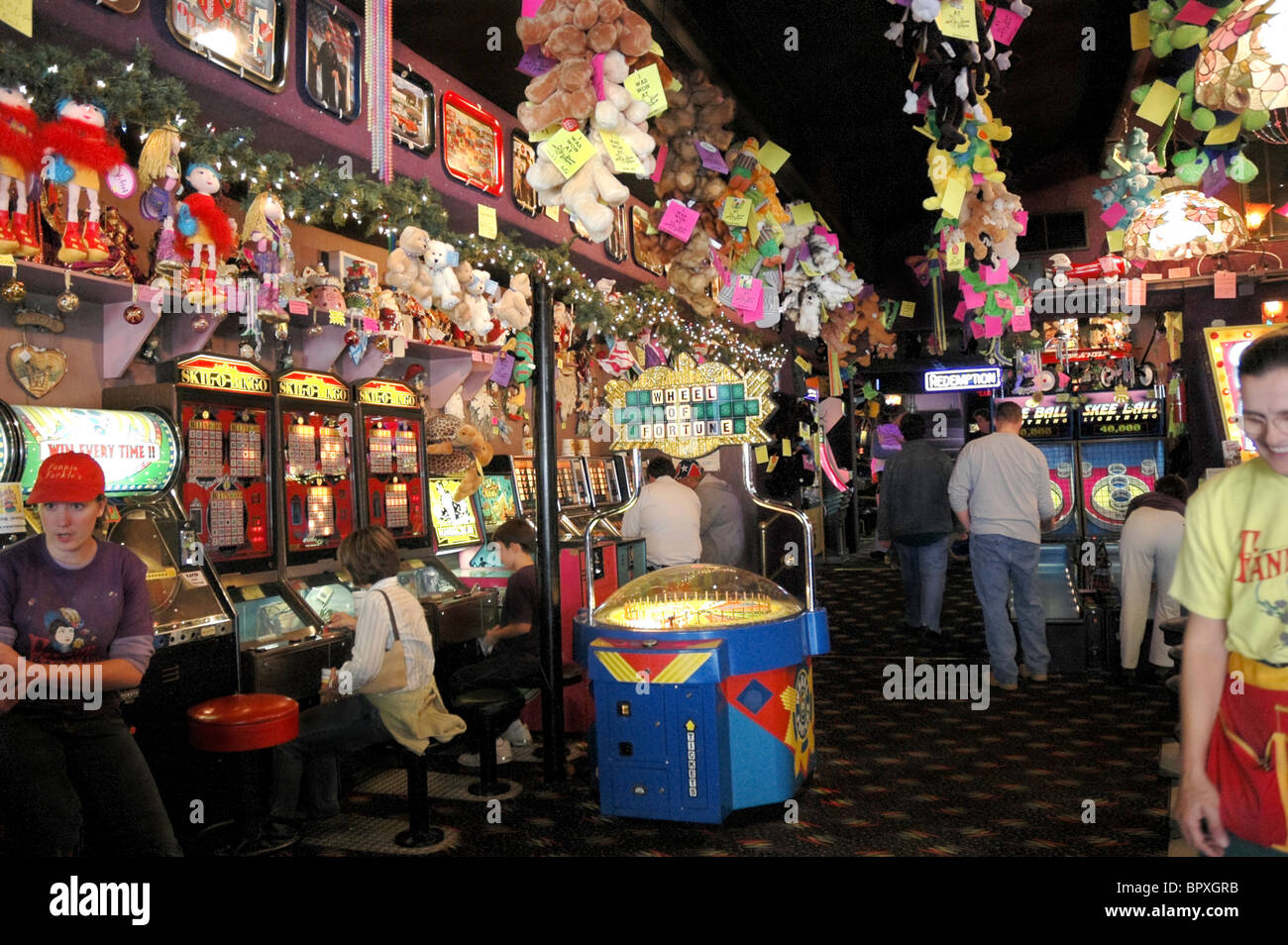 Game arcade, Gatlinburg, TN Stock Photo Alamy