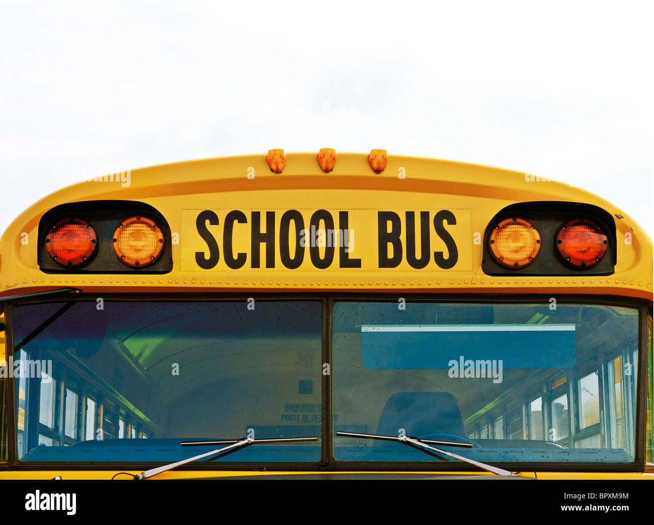 School bus close-up Stock Photo - Alamy