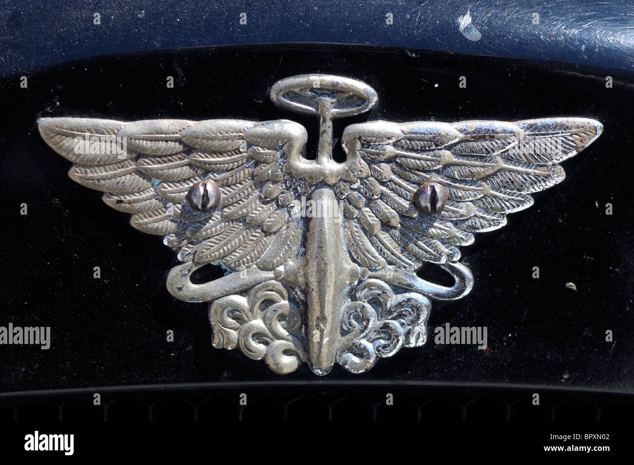 Austin Logo Pin schwarz rund Emblem 16mm Wappen Badge emailliert 
