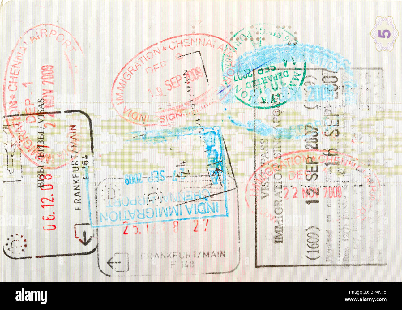 Passport stamp stamps hires stock photography and images Alamy
