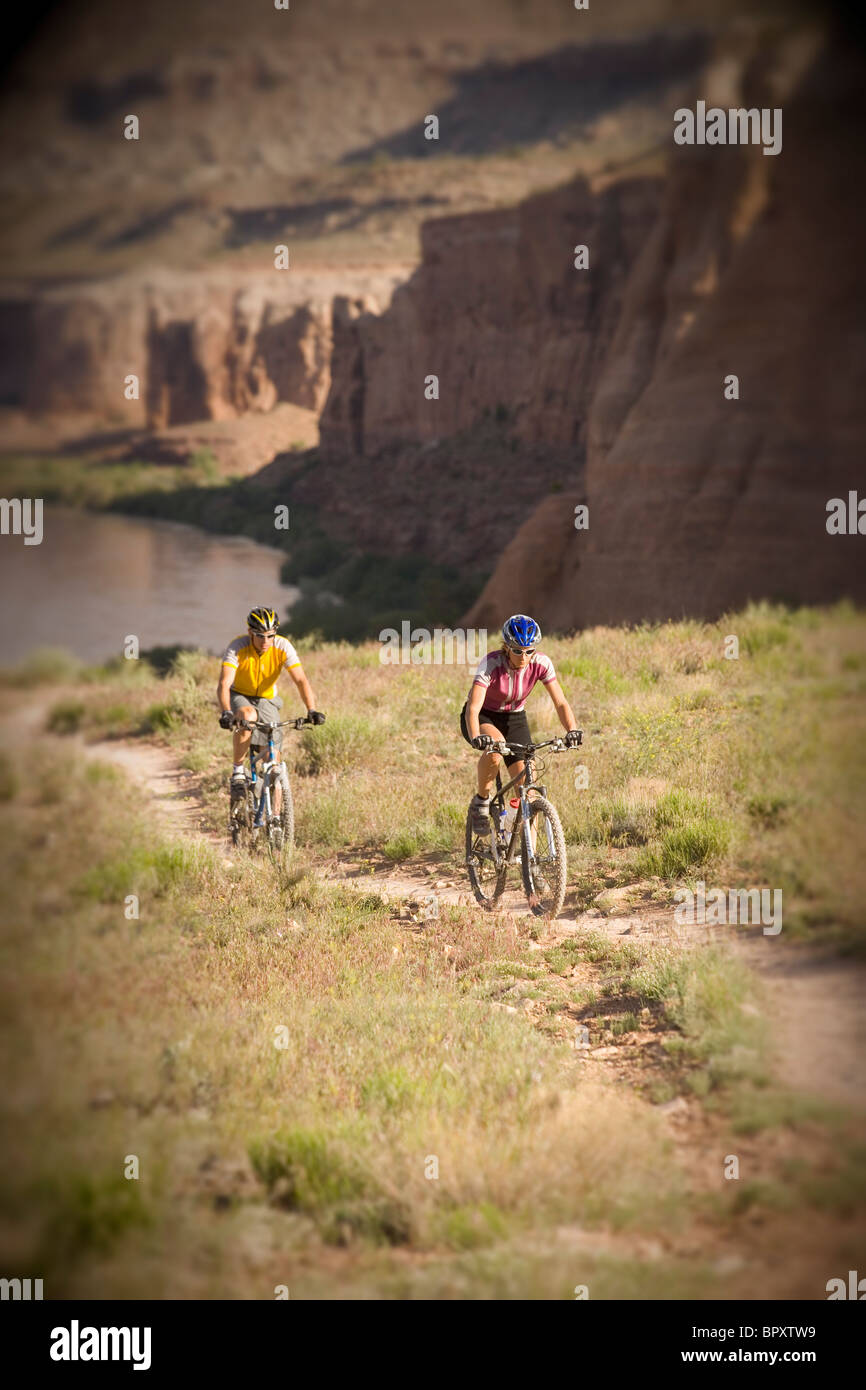 Mountain Biking Fruita Colorado Stock Photo Alamy