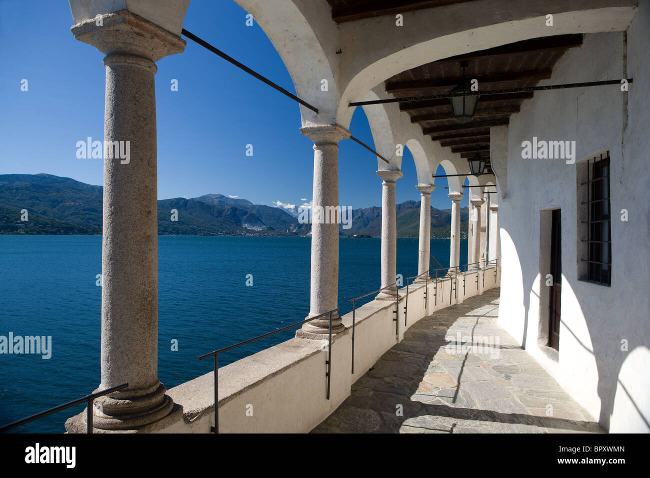 Lake Maggiore; Santa Caterina del Sasso; Lombardia; Italy Stock Photo