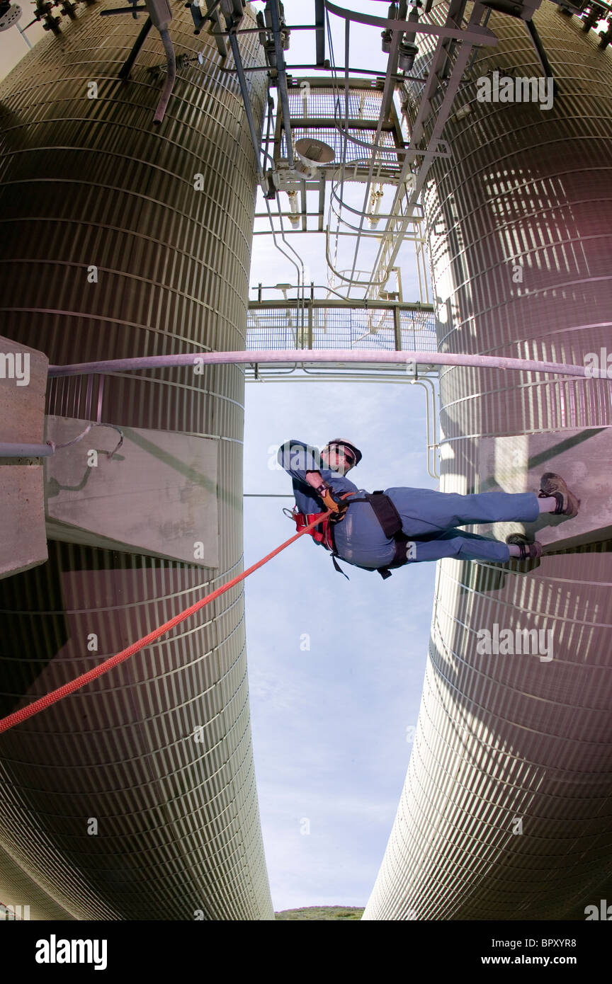 Search and Rescue, rappeling among industrial tanks, Gaviota, CA ...