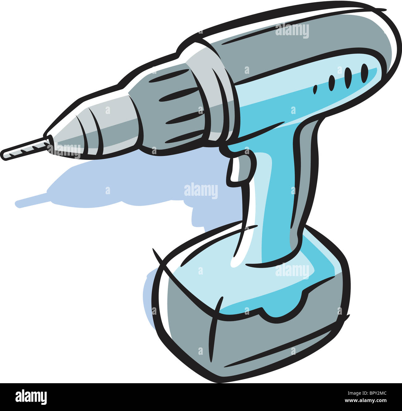 Drawing of a drill Stock Photo Alamy