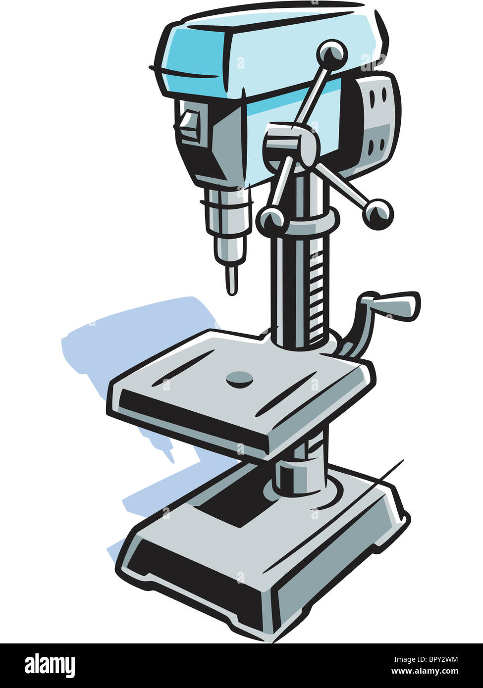 Picture of a drill press Stock Photo Alamy