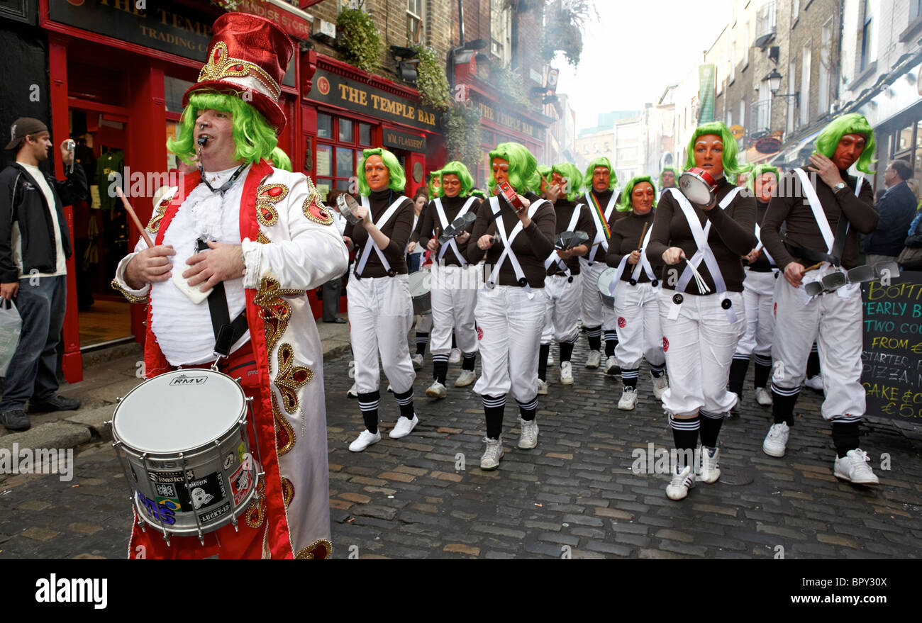 Willy Wonka and The Chocolate Factory Parade In Dublin Ireland Europe Stock Photo