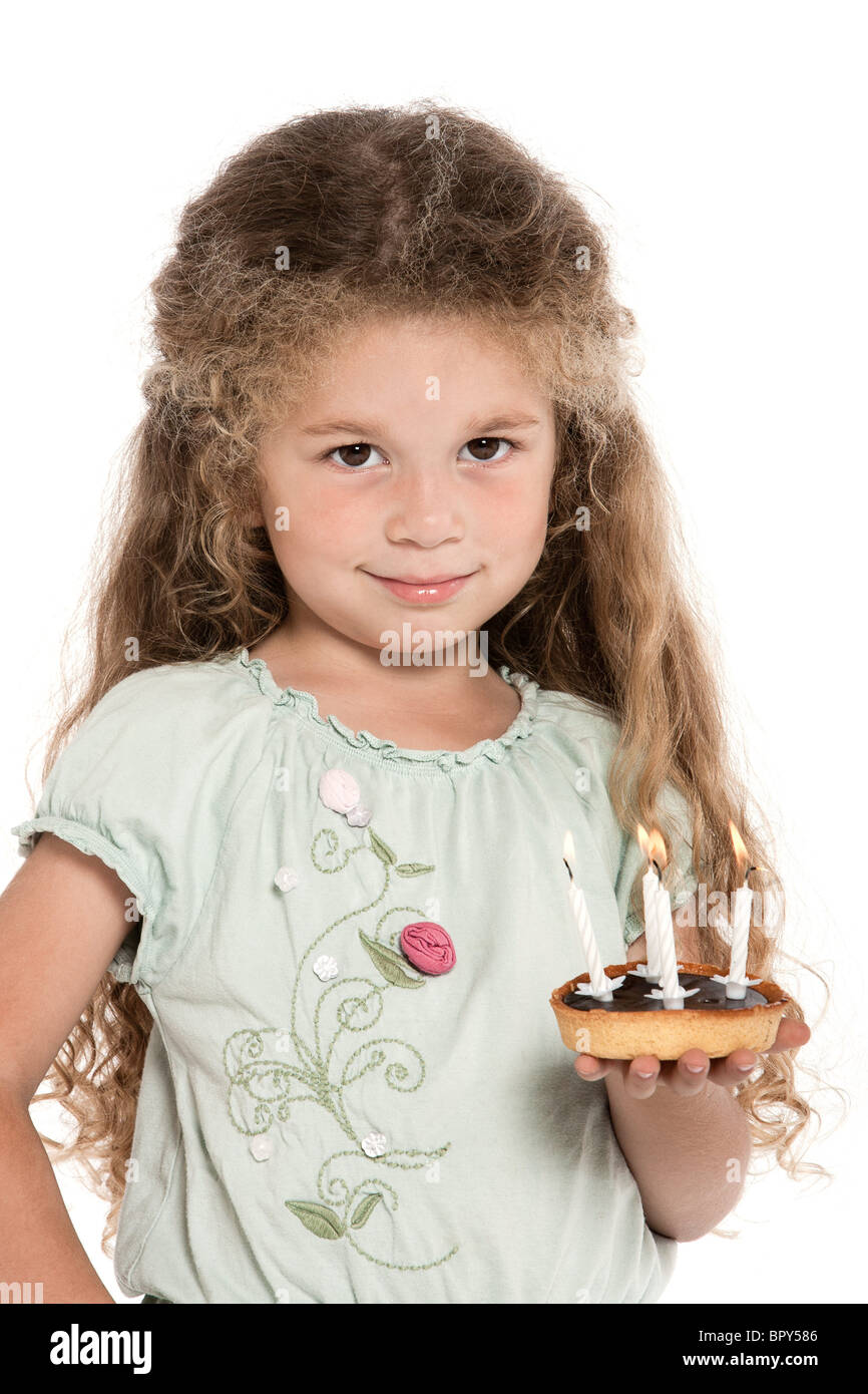 Birthday cake with candles cut out hires stock photography and images
