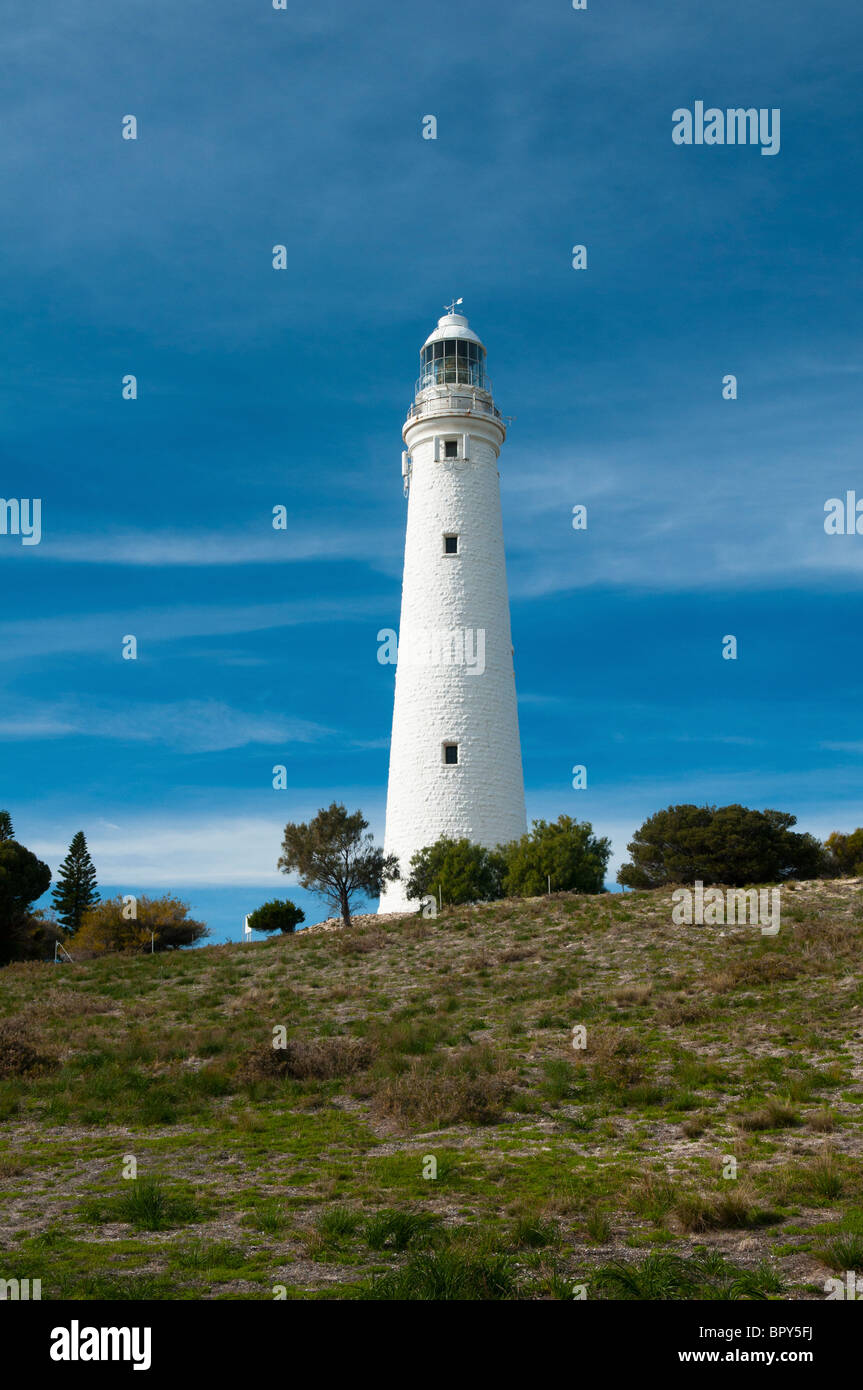 lighthouse on Rottnest Island, Western Australia Stock Photo