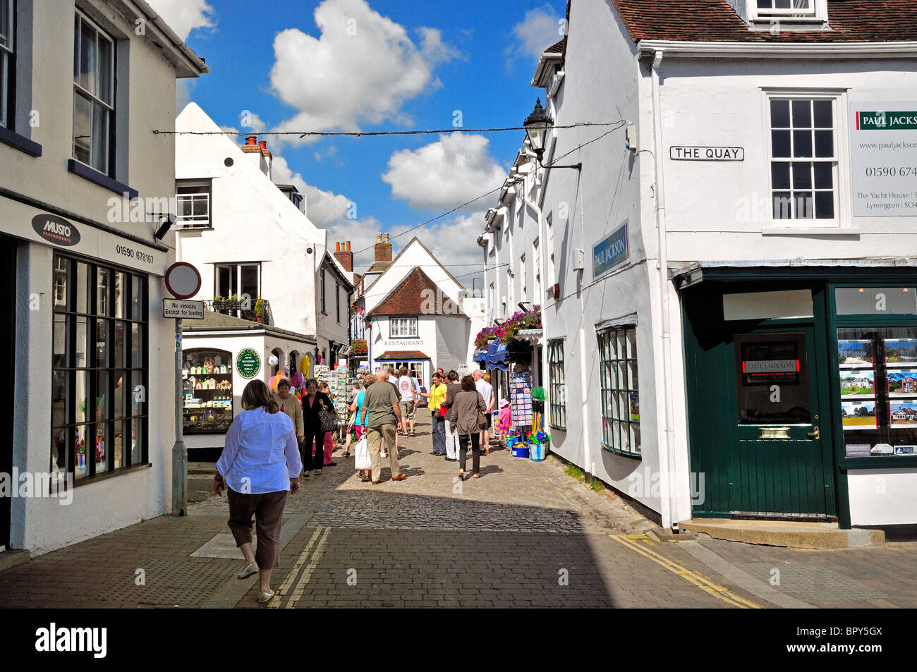 Quay Street Lymington  Hampshire England UK Stock Photo
