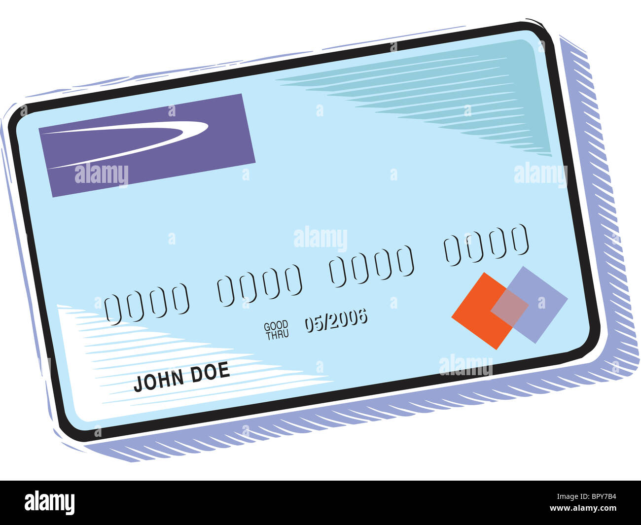 Illustration of a credit card Stock Photo