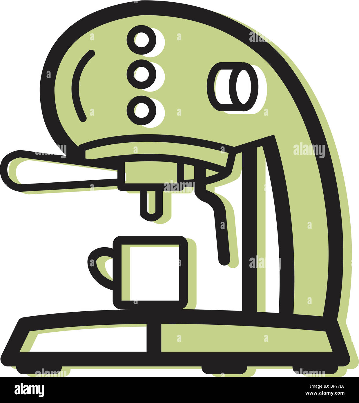 Illustration Of An Espresso Machine Illustration Of An Espresso Machine