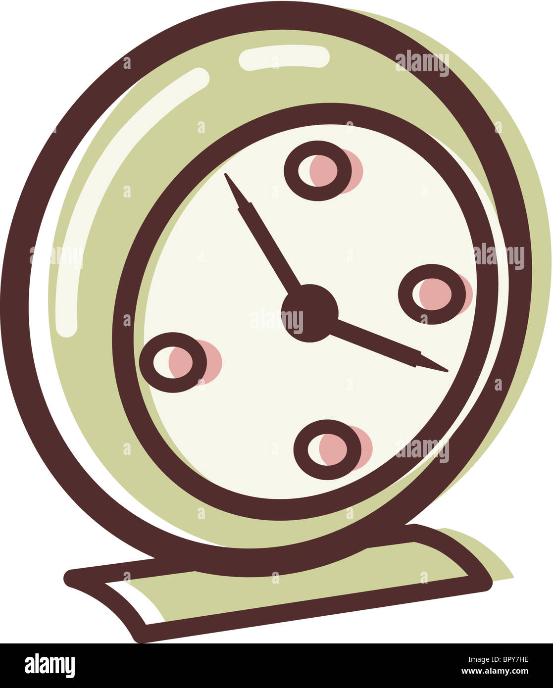 Illustration of an alarm clock Stock Photo Alamy