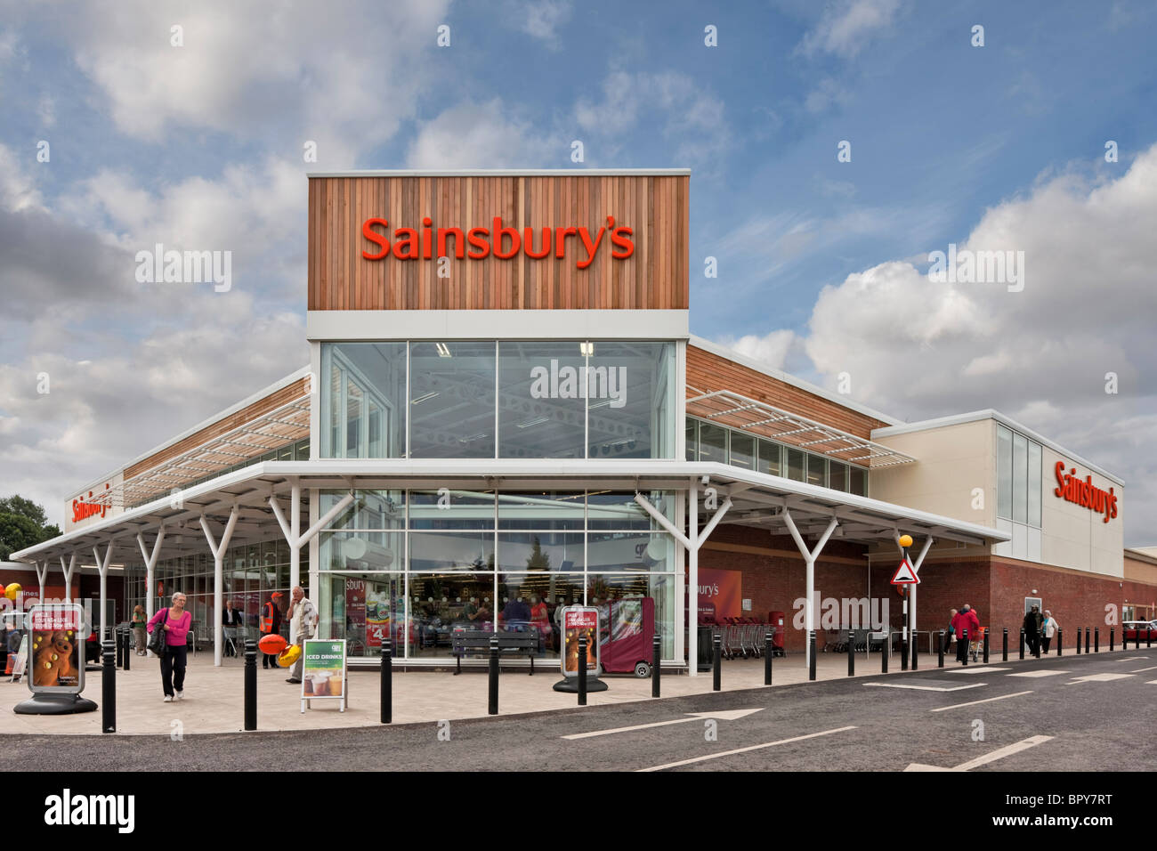 Sainsburys Store at Swadlincote Stock Photo Alamy