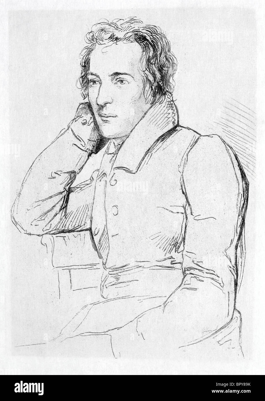 Heinrich Heine (1797 - 1865), German romantic lyric poet and idealist. Set by all the great German lieder composers. Stock Photo