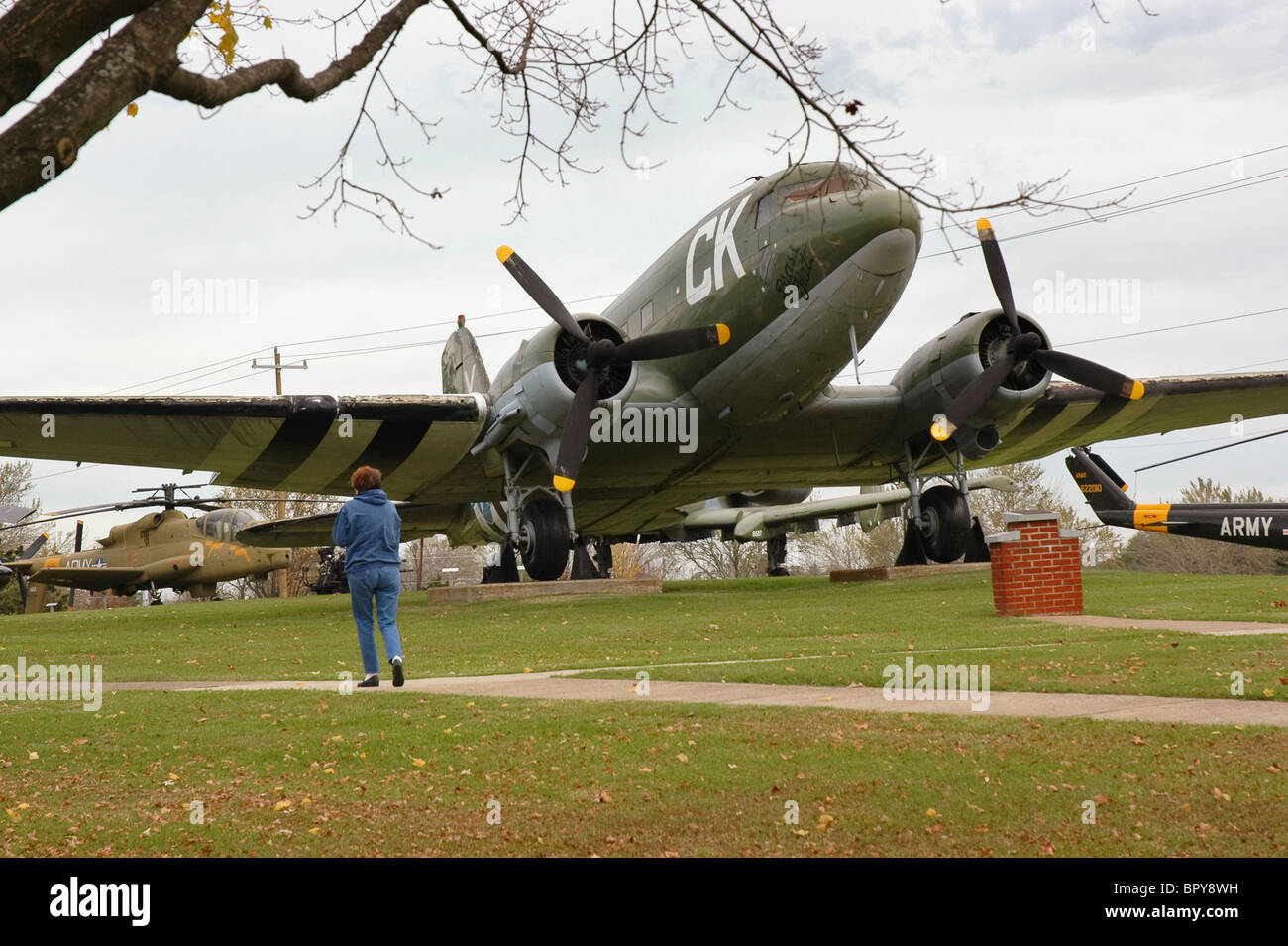 Army aircraft on display at Don F. Pratt Memorial Museum, Ft. Campbell, TN/ KY. Stock Photo