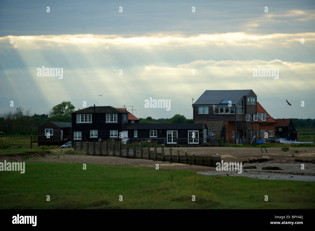 Beach Holiday Homes At Walberswick Stock Photo 31333754 Alamy