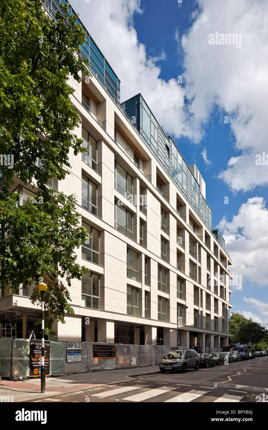 Winchester Place apartments and penthouse at Swiss Cottage, London Stock Photo Alamy