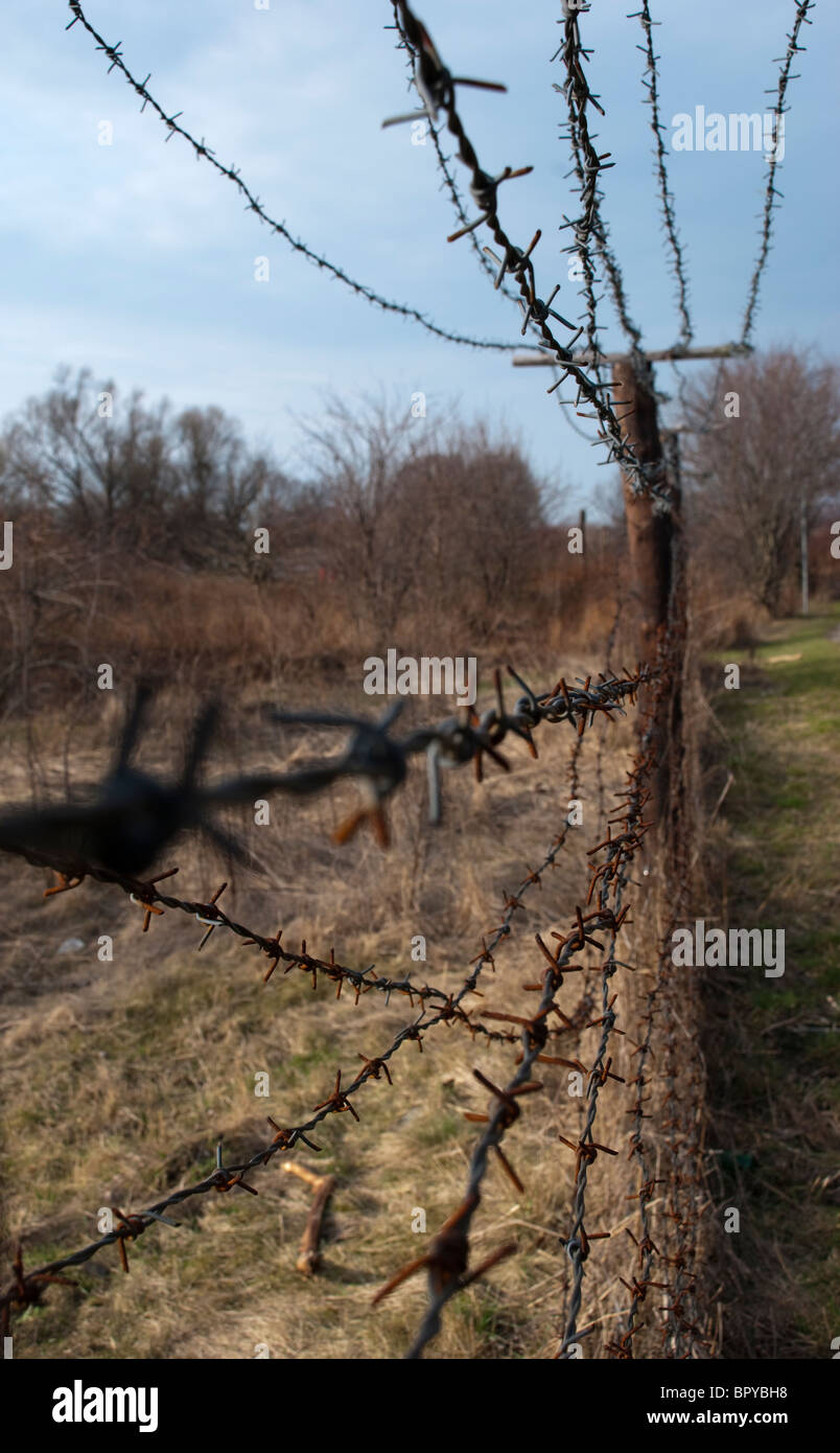 Cold War border 2 Stock Photo
