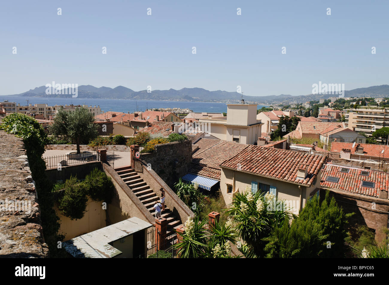 View overlooking Cannes, France Stock Photo