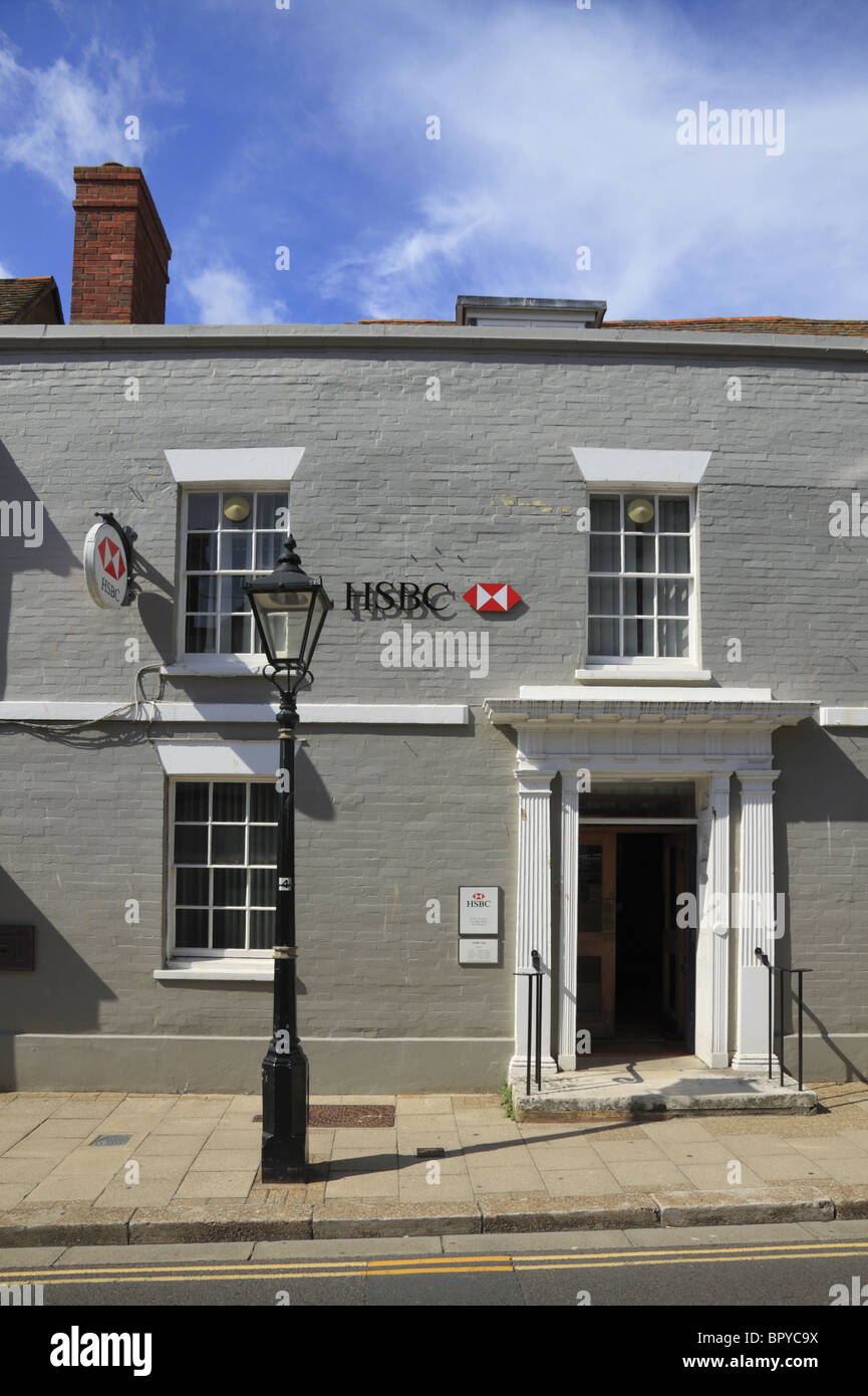 HSBC bank on the High Street in Rye, East Sussex, England. Stock Photo