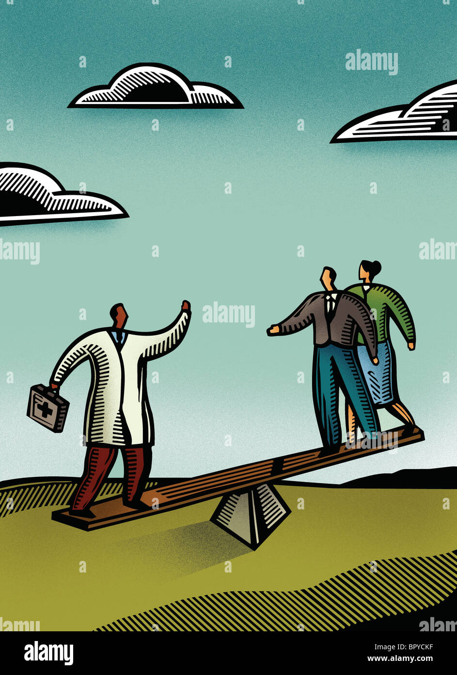 Teeter Totter Balance Stock Photos & Teeter Totter Balance Stock Images Alamy