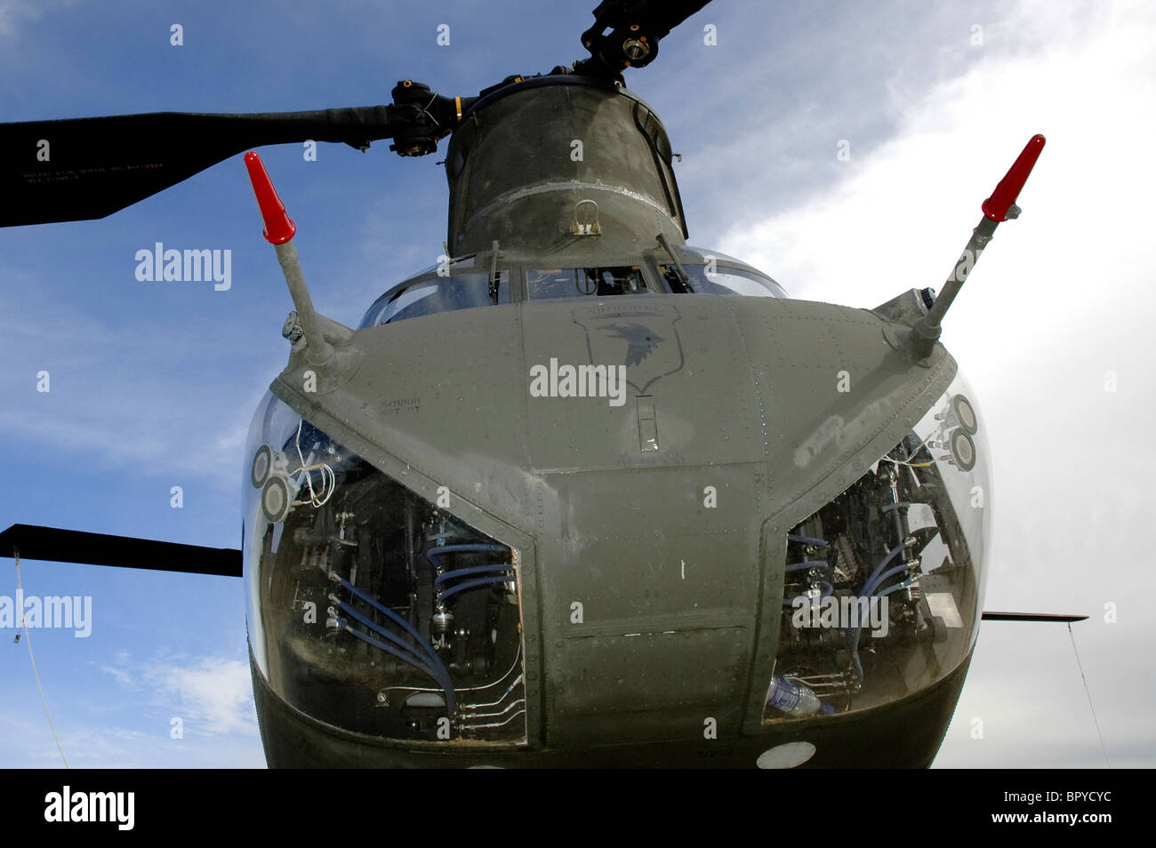 U.S. Army chinook helicopter Fort Campbell Tennessee/Kentucky Stock Photo