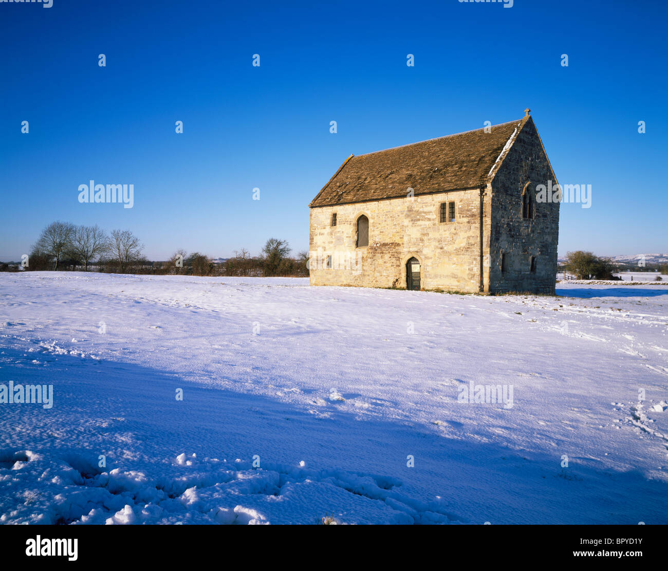 Abbots fish house at Porters Hatch in the village of Meare, Somerset, England. Stock Photo