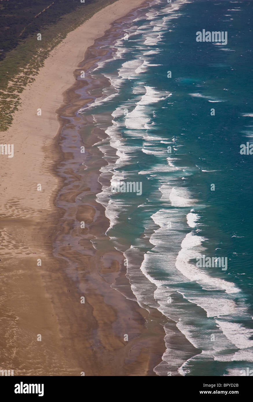 MANZANITA, OREGON, USA - Manzanita Beach and Pacific Ocean surf on Oregon coast. Stock Photo