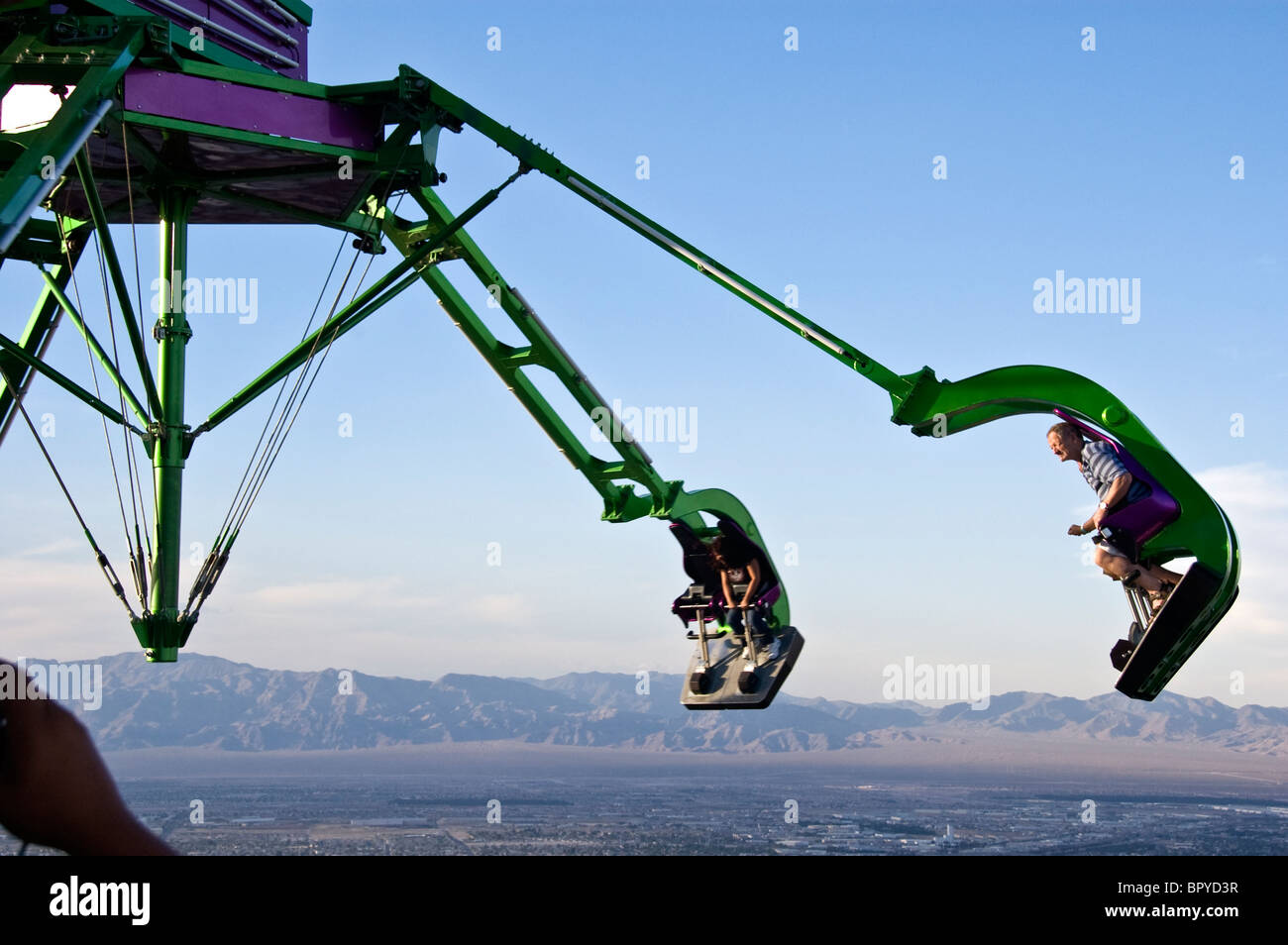 Big Shot Thrill Ride, Stratosphere Las Vegas Stock Photo - Alamy