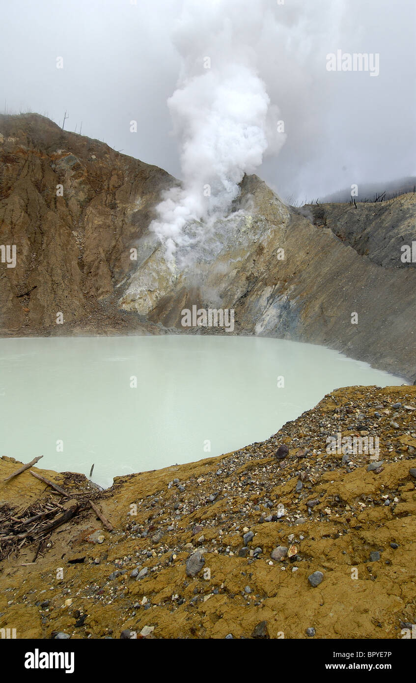 volcanic mount galunggung in west java Indonesia Stock Photo