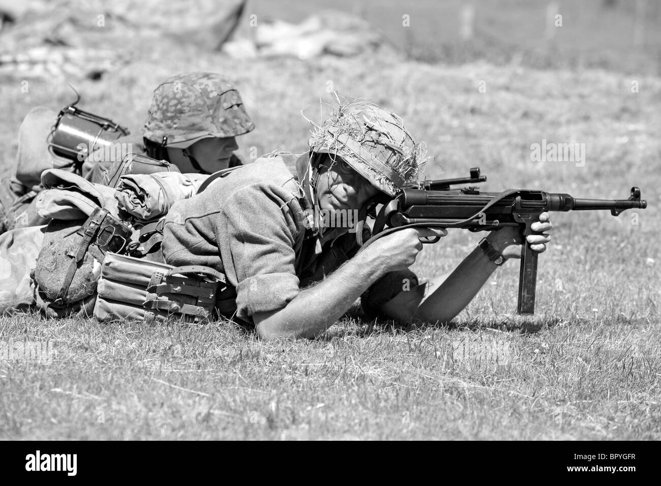 Soldiers of the Waffen SS in Normandy 1944 Stock Photo