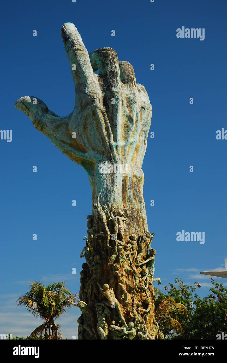 Holocaust Memorial, Miami Beach, Florida.  Sculpture designed by Kenneth Treister Stock Photo