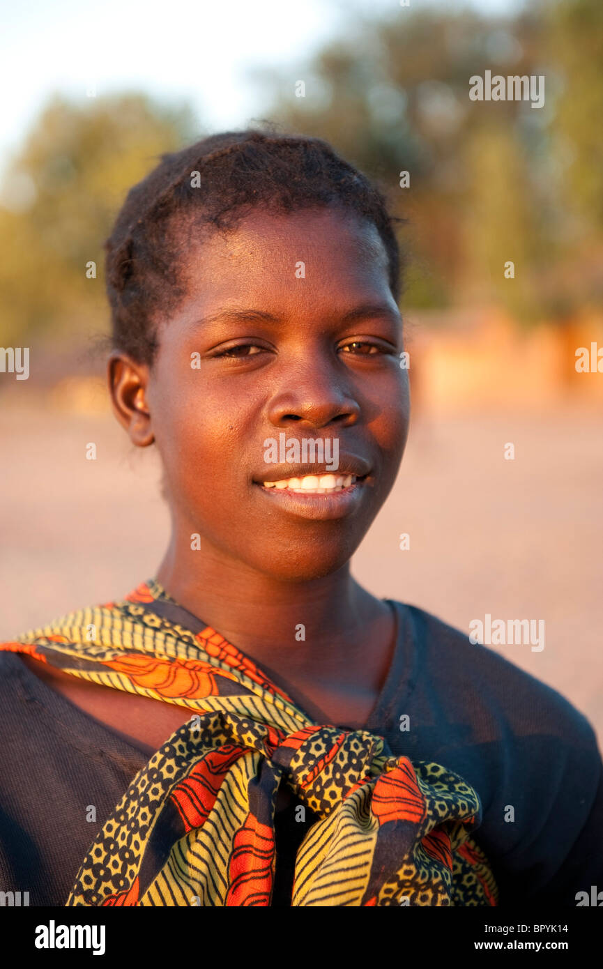 Woman, Cape Maclear, Malawi Stock Photo