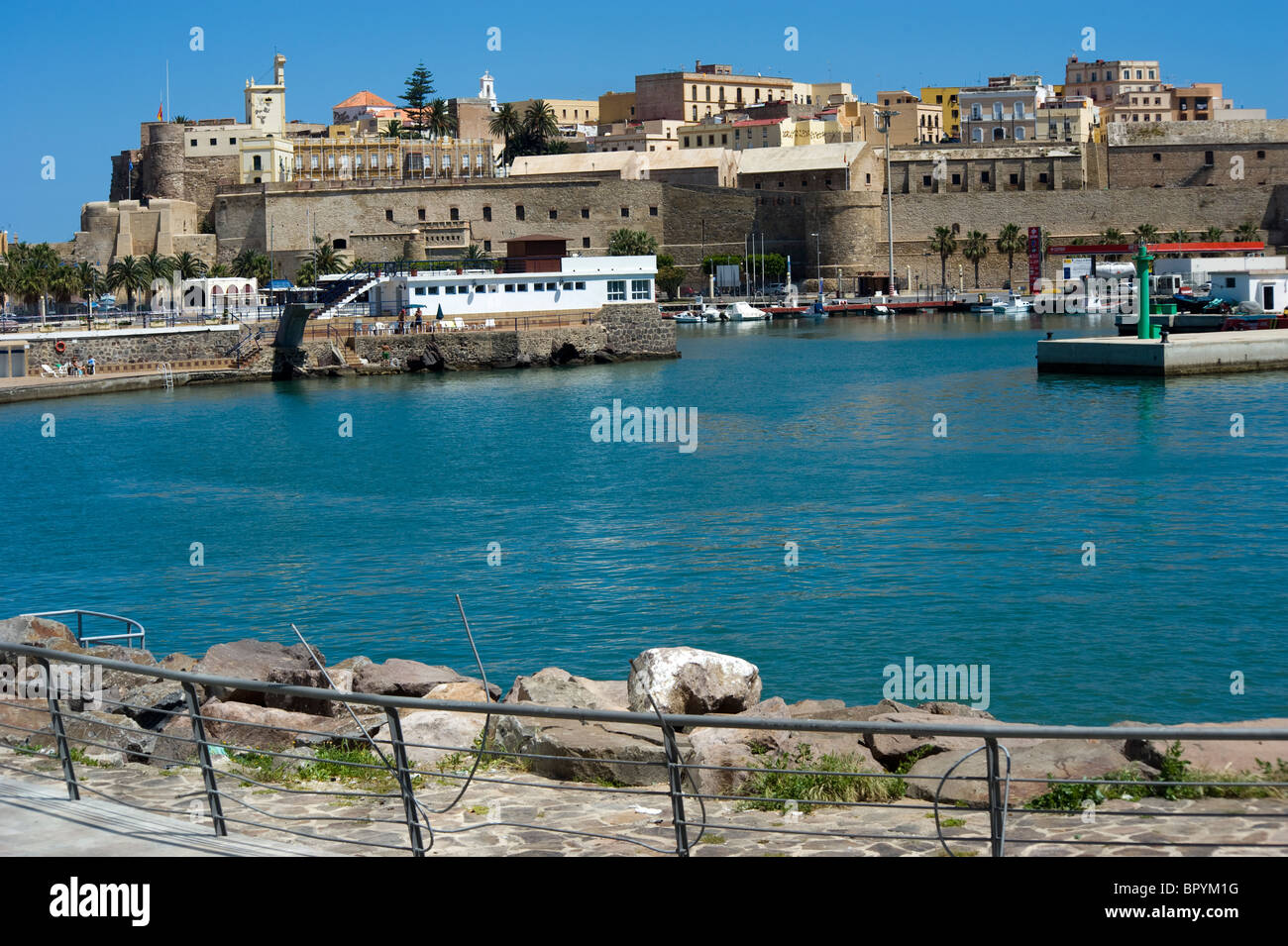 Melilla La Vieja citadel and port. Melilla.Spain. Stock Photo