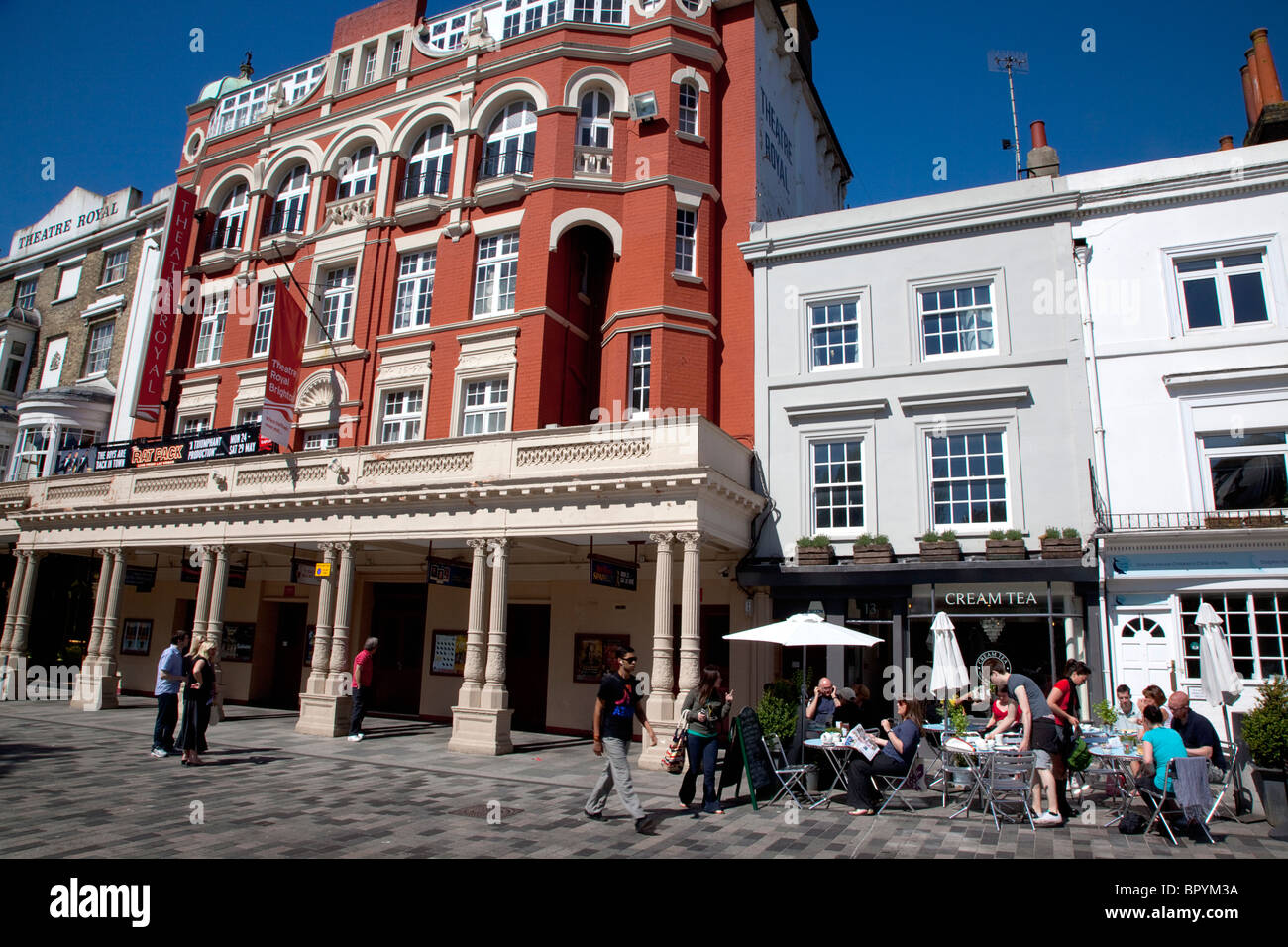 England, East Sussex, Brighton, Exterior of the Theatre Royal in New Road. Stock Photo