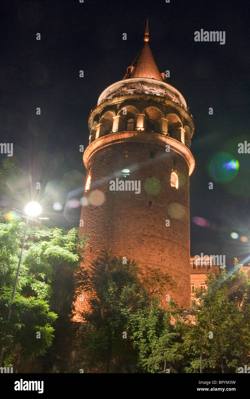 NIGHT SIGHT OF GALATA TOWER IN ISTANBUL Stock Photo - Alamy