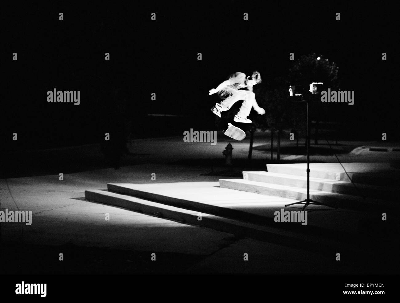 Lighting up the pitch darkness capturing the entire frame of the