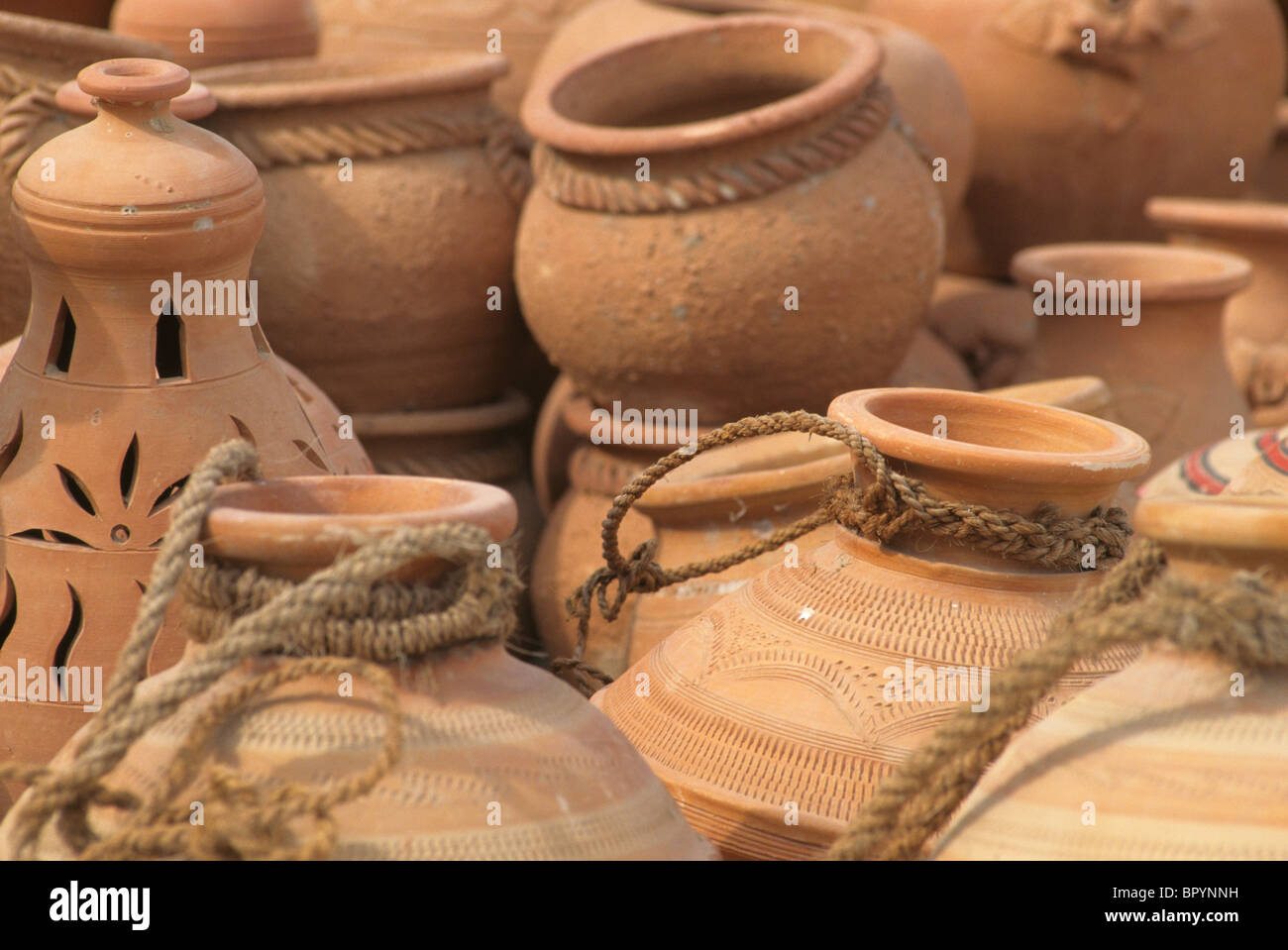 Pottery on display in Dubai, UAE Stock Photo Alamy