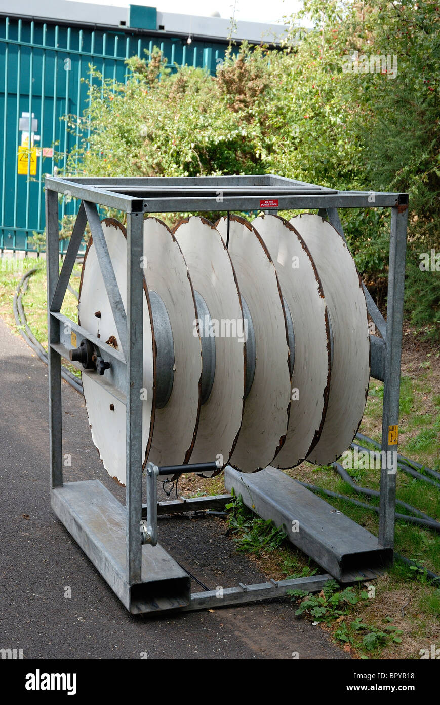 electrical power cable spindle england UK Stock Photo Alamy