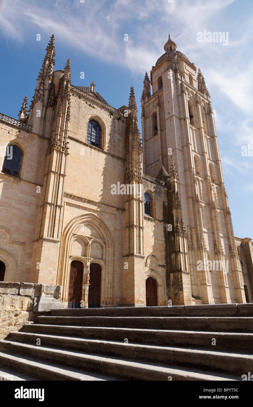 Segovia, Segovia Province, Spain. 16th century Gothic style cathedral. Stock Photo
